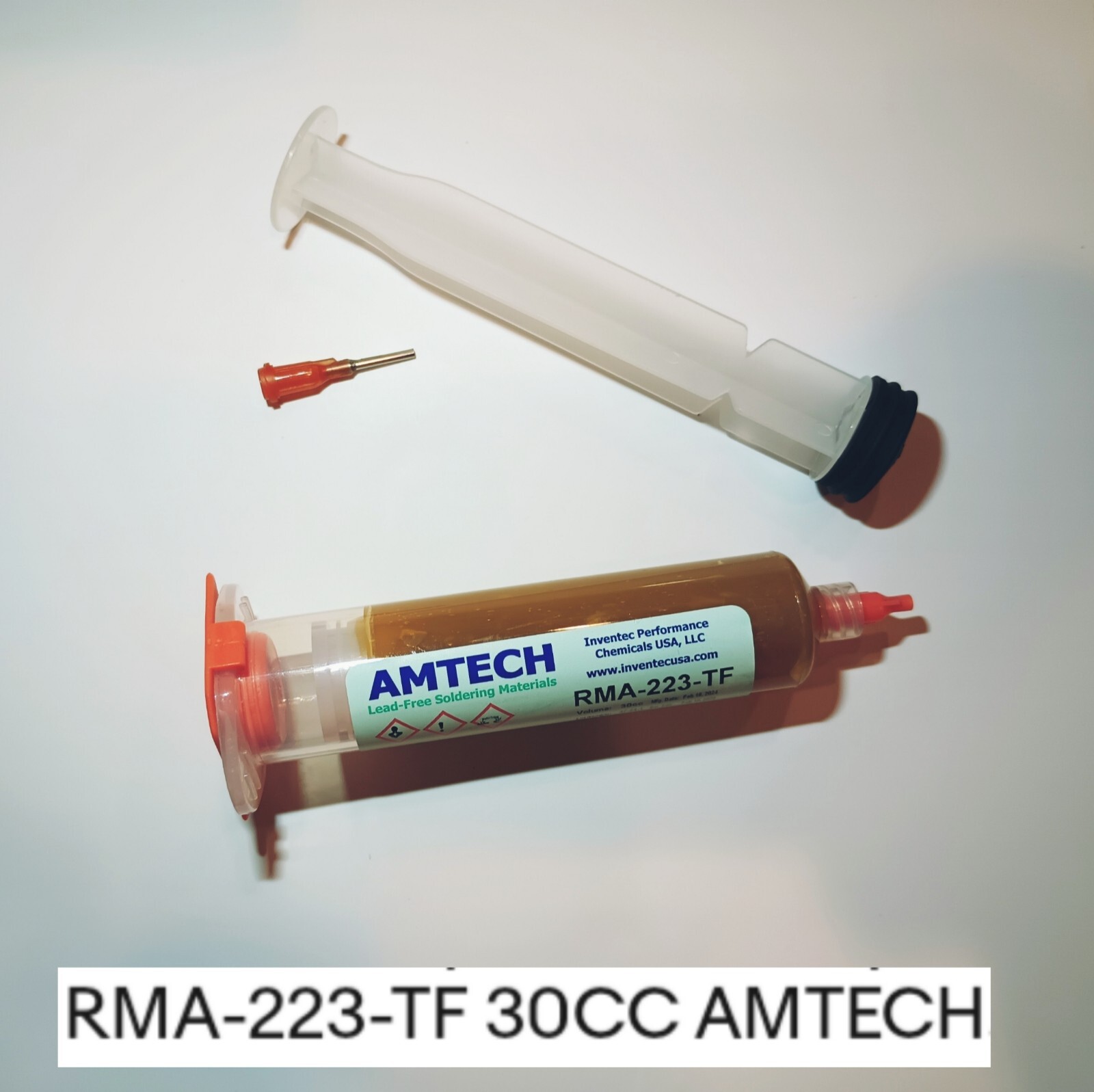 GENUINE AMTECH!! RMA-223-TF Rosin Mildly Active Tacky Flux 30cc ROL0