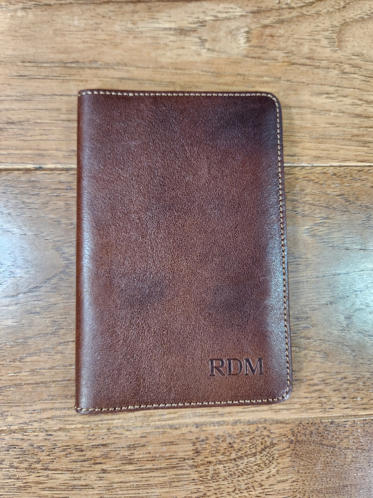 Colonel Littleton No. 27 Brown Leather Passport Wallet