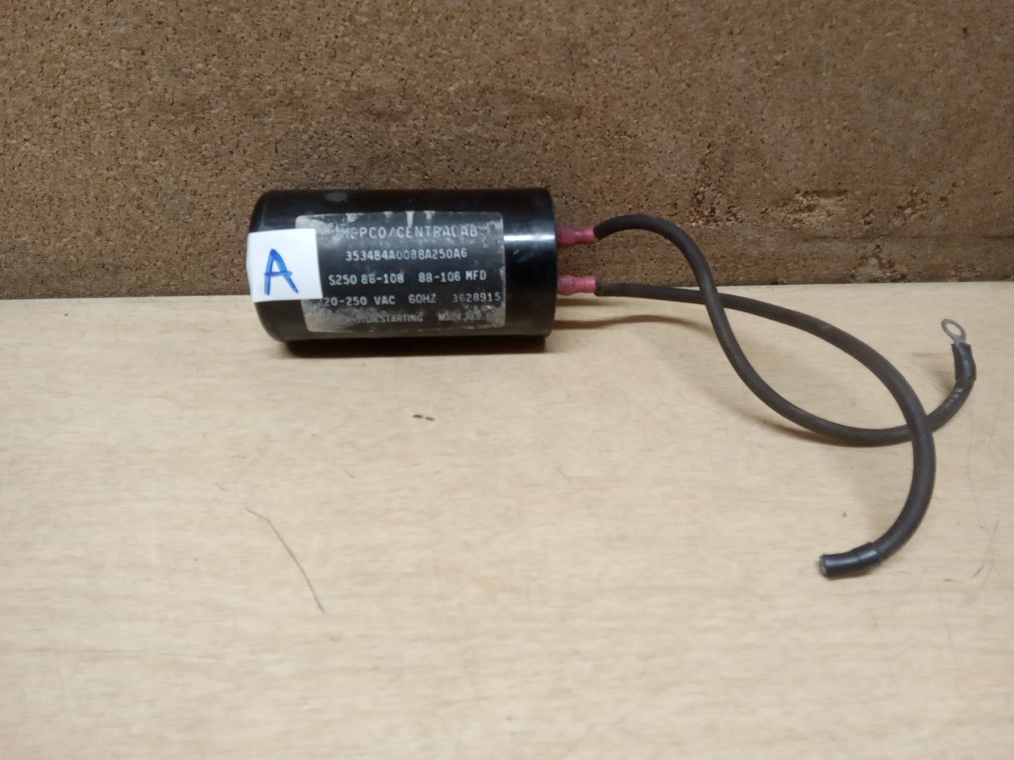 Mepco/Centralab 3534B4A0088A250A6 S250 88-108 88-106 MFD Capacitor