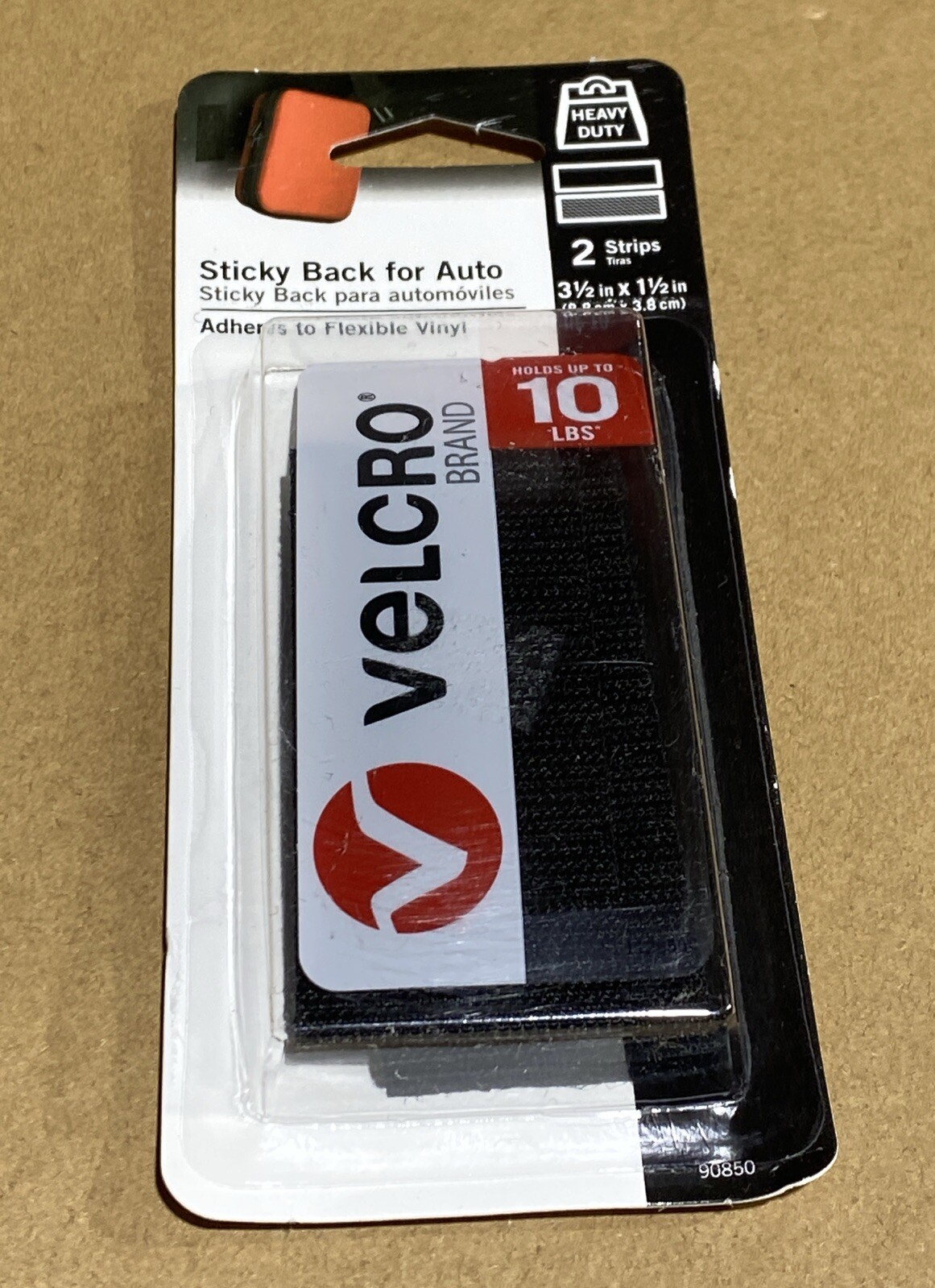 VELCRO Brand 3-1/2″ Adhesive Fastener Sticky Back For Auto Heavy-Duty Holds 10lb
