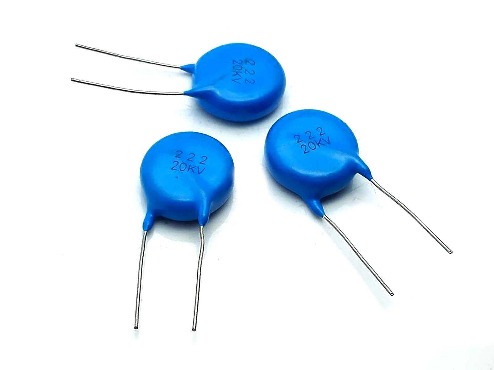 US Stock 5pcs Ceramic Disc Capacitors 2200pf 2.2nf 0.0022uf 222 20000V 20KV