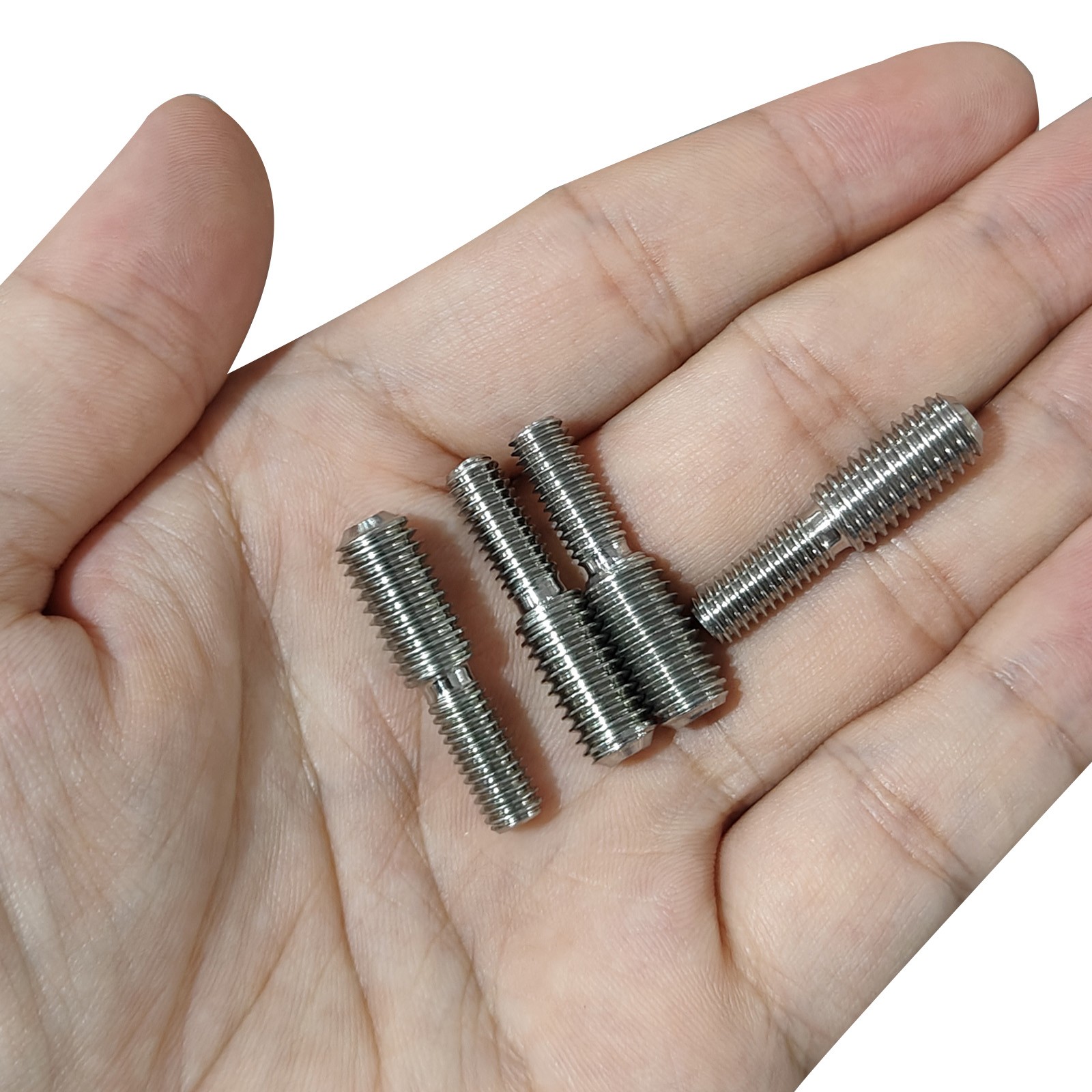 10 Set M6x1 to M8x1.25 Double End Threaded Stud Screw Bolt 304 Stainless Steel