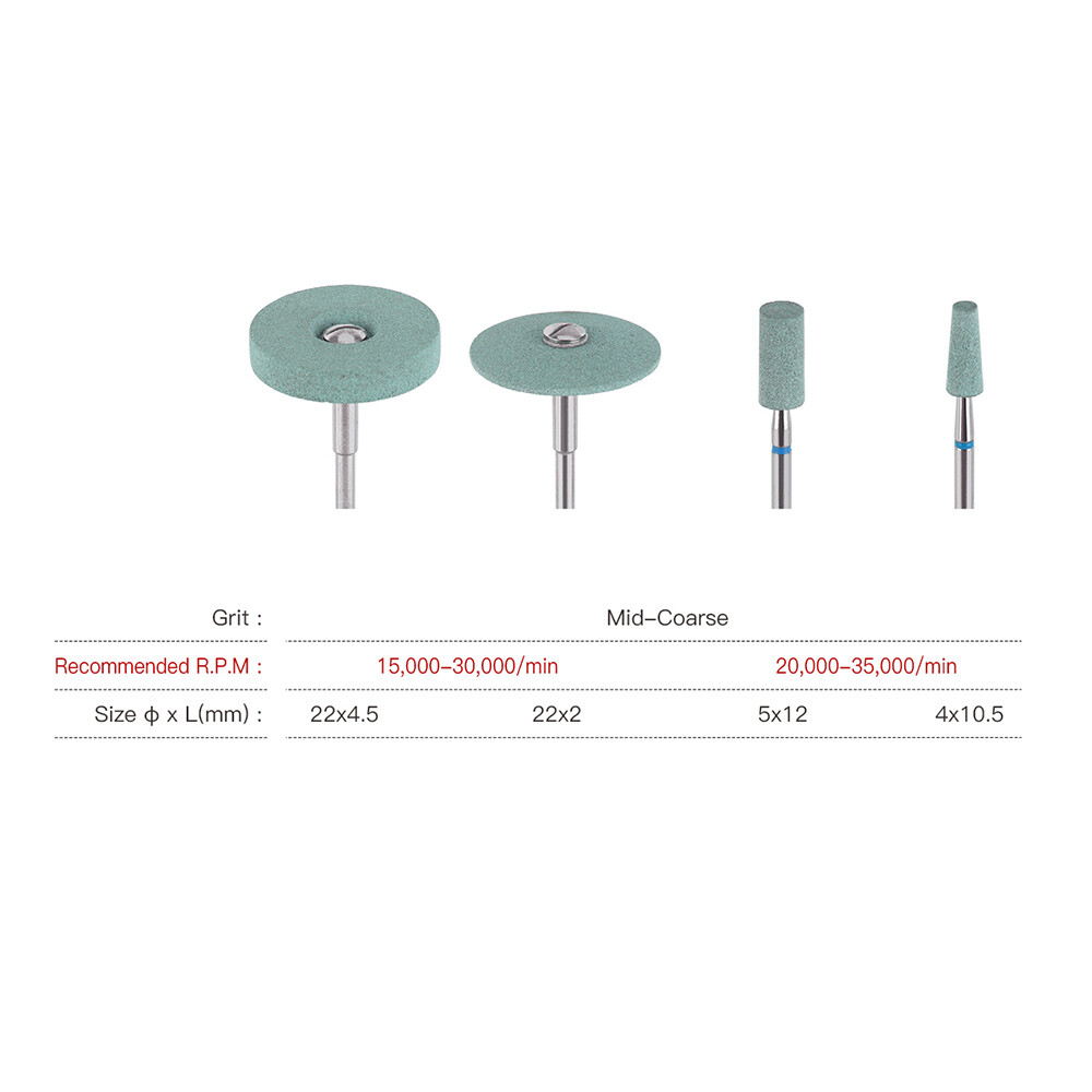 10X Dental Lab Ceramic Diamond Grinder Zirconia Porcelain Polisher Bur HP CD2123