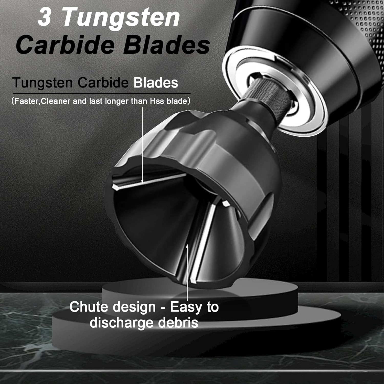 Deburring External Chamfer Tool with Tungsten Carbide Blade, Remove Burrs for Co