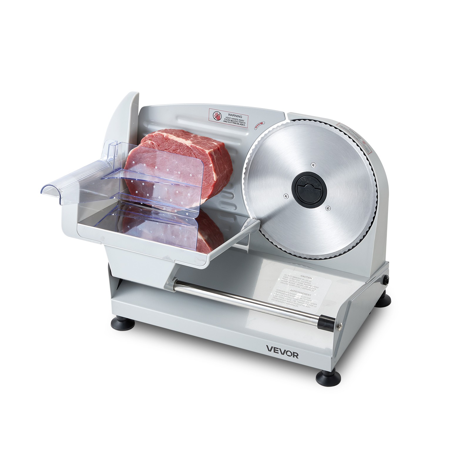 VEVOR Electric Meat Slicer with 7.5″ SUS420 Blade & 0-0.6″ Adjustable Thickness