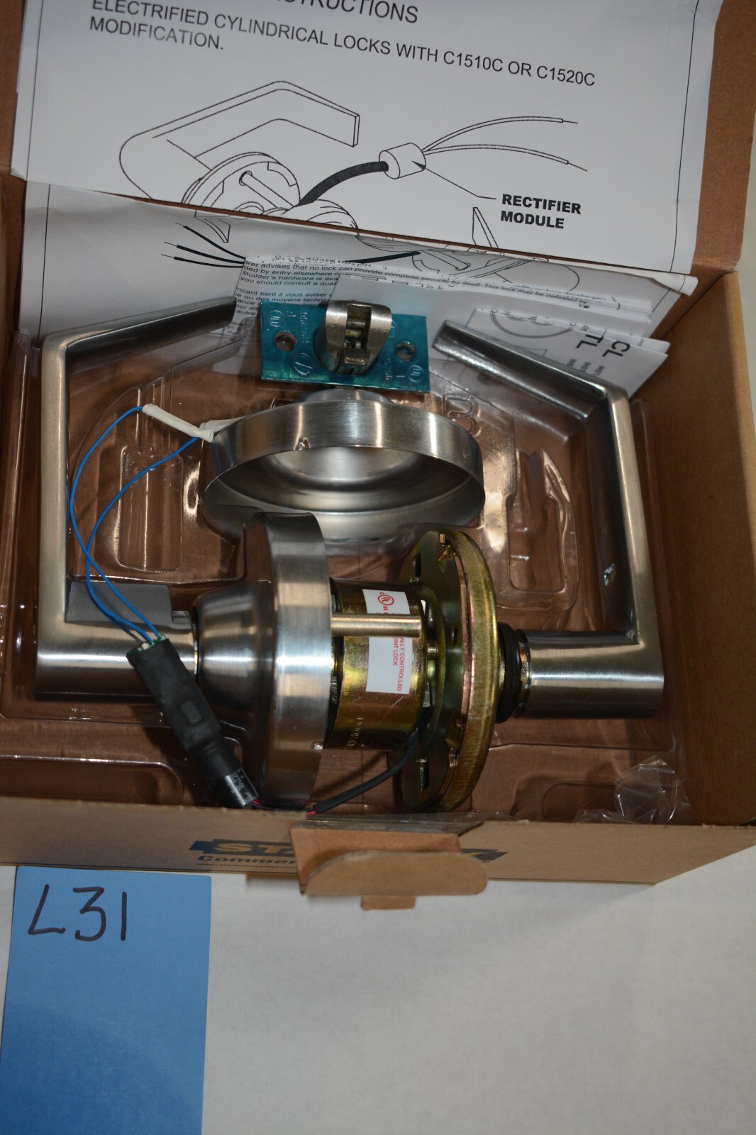 Dormakaba / Stanley Electrified Lock set electronically Unlocked SFIC QCL195M62