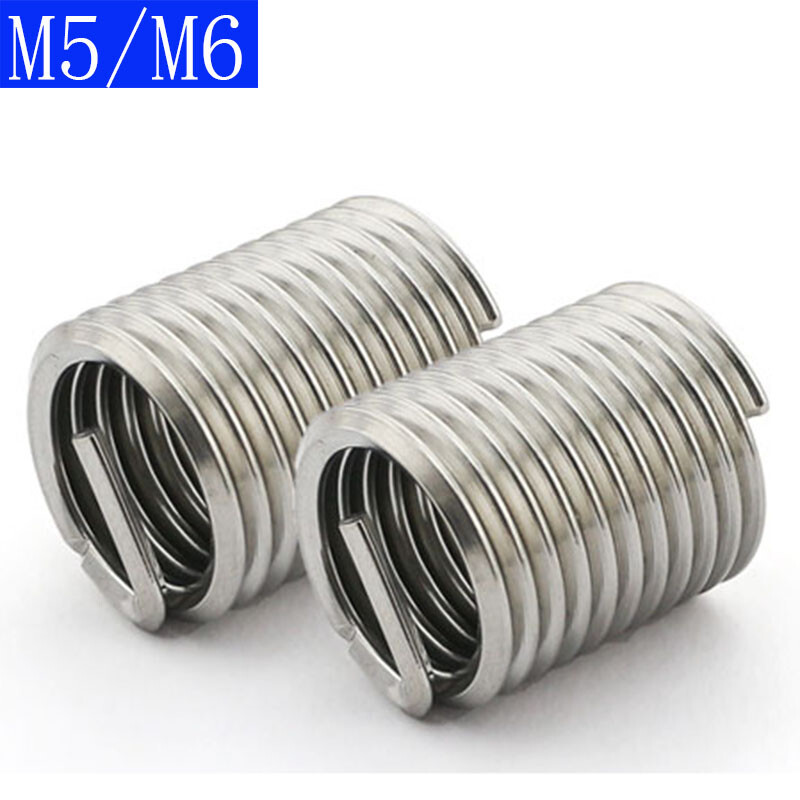 M5 x 0.8 M6 Helicoil Thread Insert 304 Stainless Steel Thread Repair Wire Insert