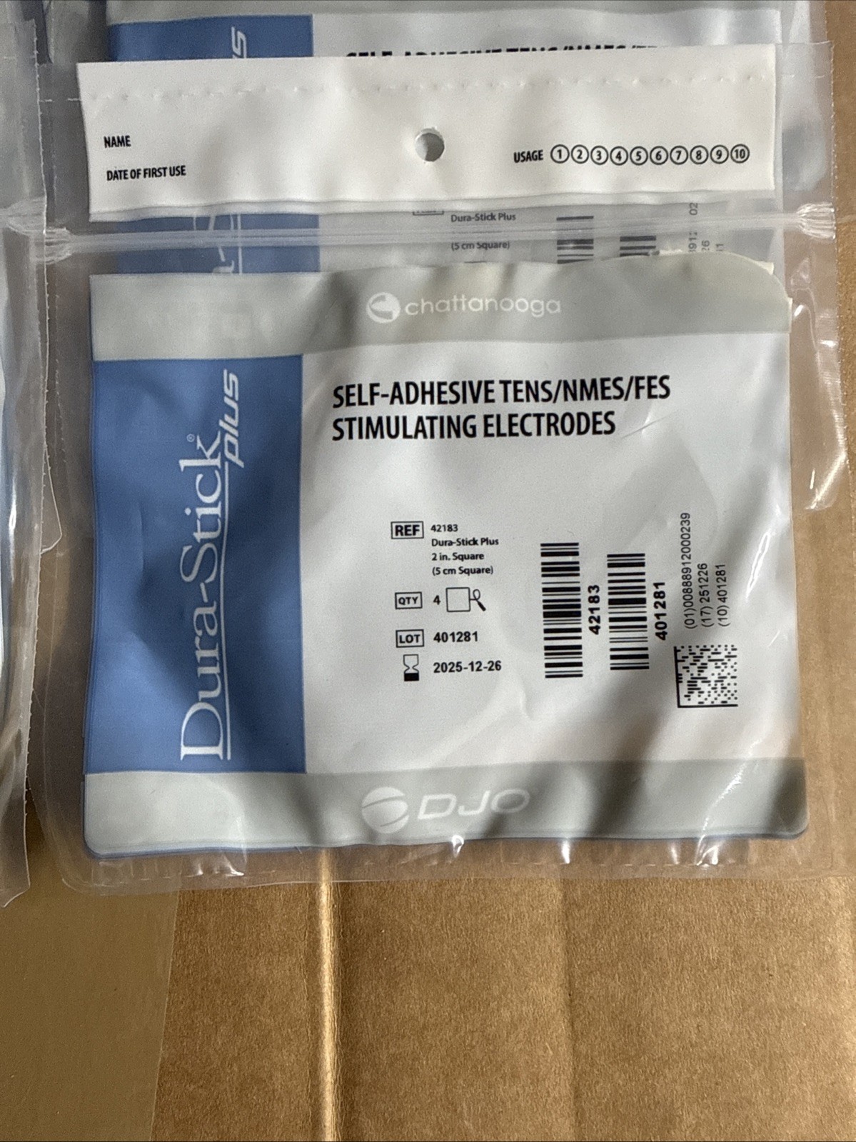 Dura Stick Plus Electrode 42183 2″ X 2″ Square (10/pk, 40 Total)