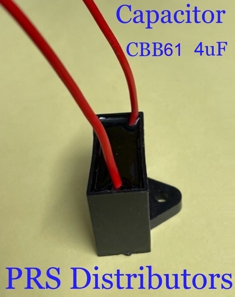 CBB61 4uF 4mF Motor Ceiling Fan Capacitor replacement 2-Wire 450VAC 50/60 HZ