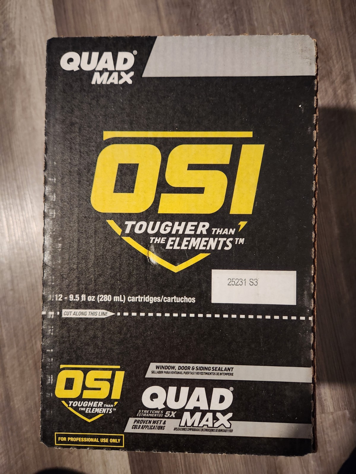 OSI Quad Max Window Door & Siding White Sealant 9.5 oz. White 12 Free Shipping