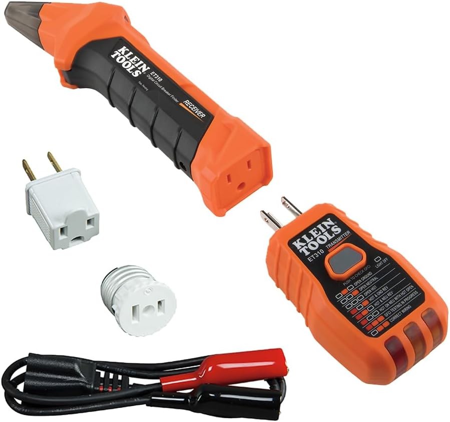 80016 Circuit Breaker Finder Tool Kit with Accessories,GFCI Outlet Tester,2 PCS