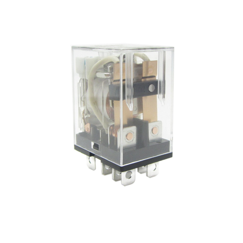 US Stock Power Relay 12A DPDT Coil 12V 24V 110V 220V LY2NJ 8Pin Plug-in + Socket