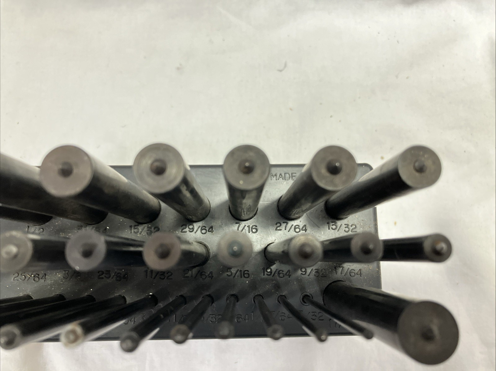 28 Pcs Transfer Punch Set 3/32” To 17/32 Made In Japan