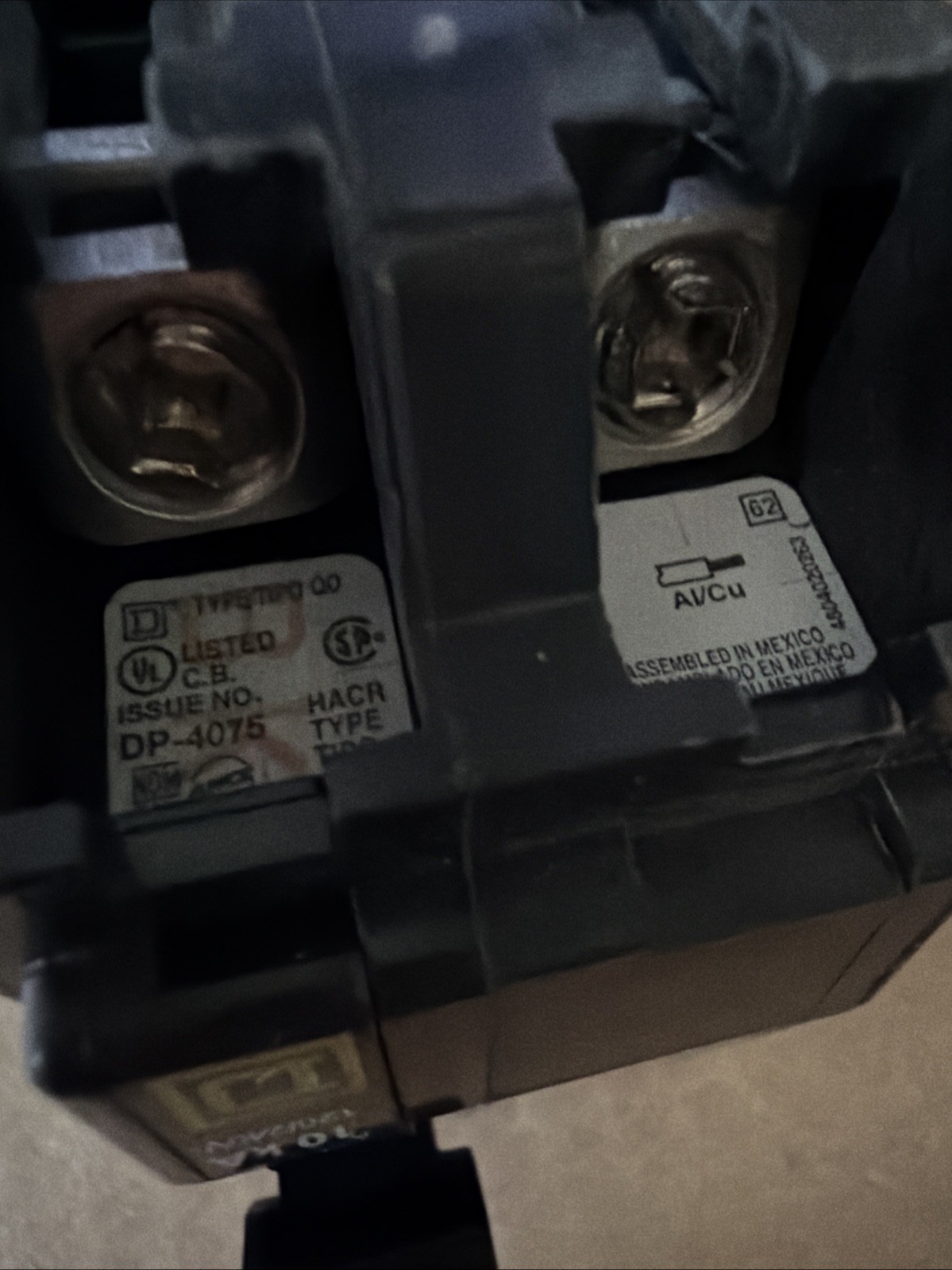 Square D QO260 60 Amp 2-Pole Circuit Breaker 10KA HACR
