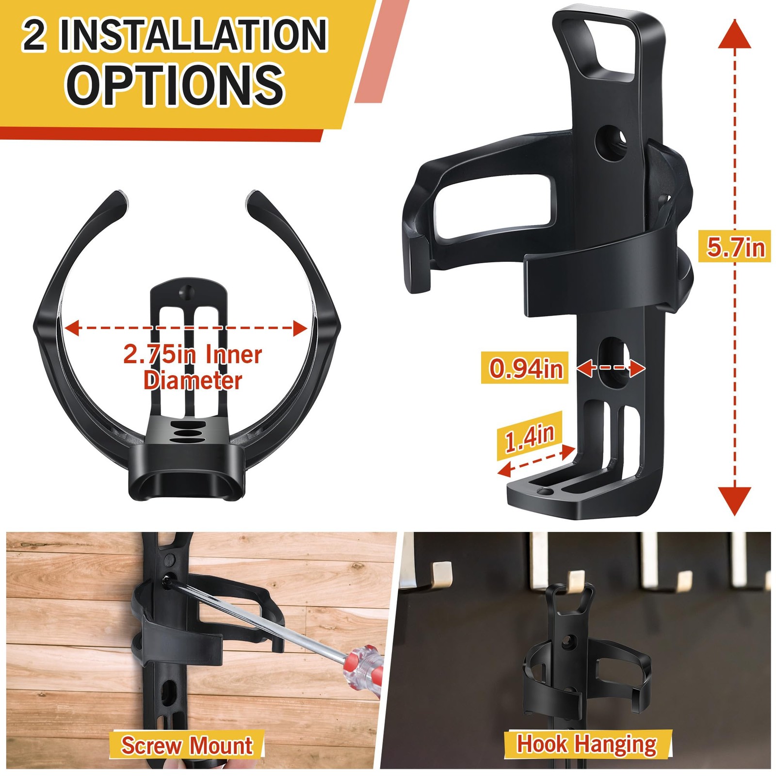 Feekoon 2 Pack Propane Torch Holder Wall Mount Durable for…