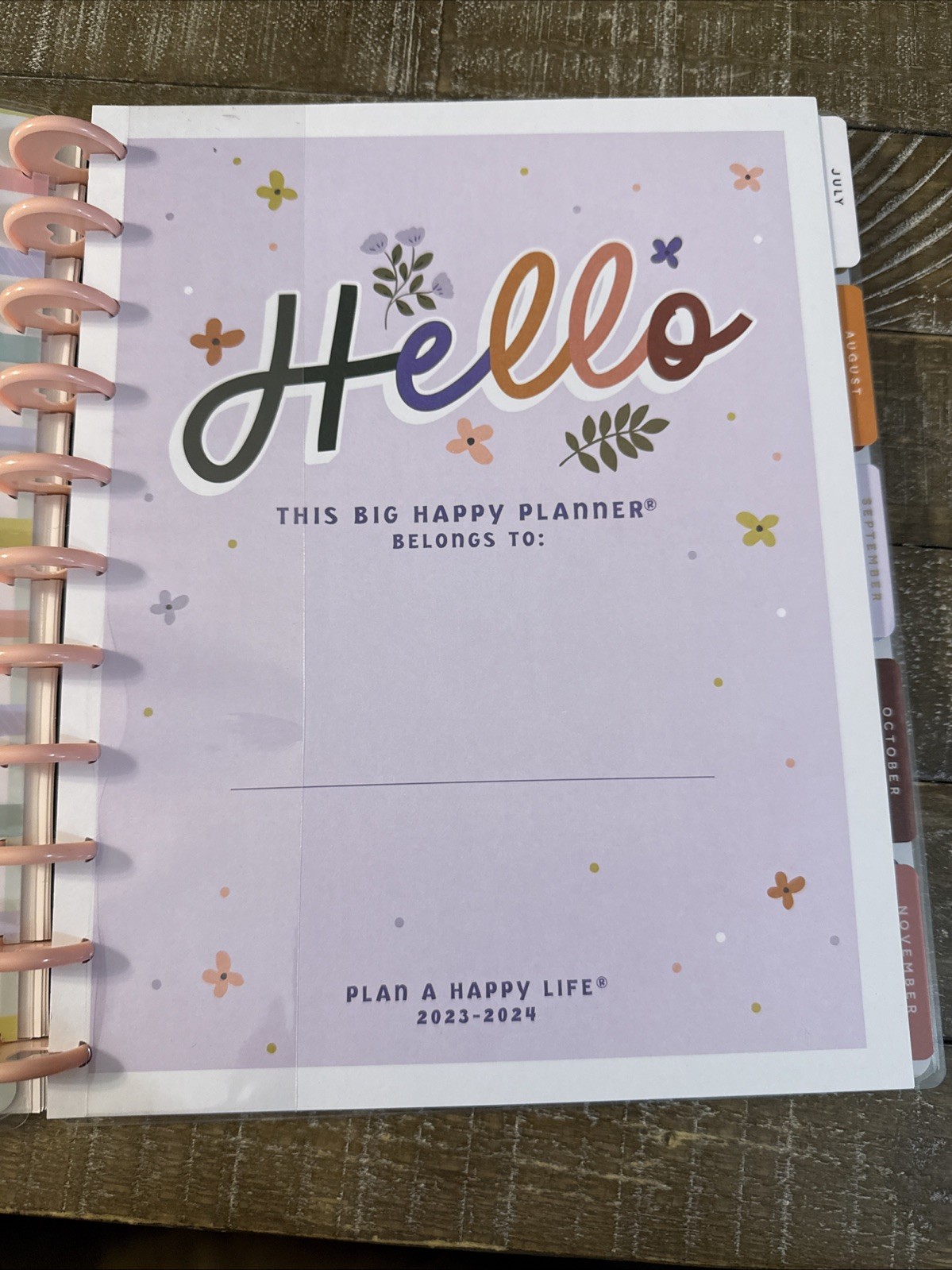 Happy Planner Big Teacher Layout 12 Months