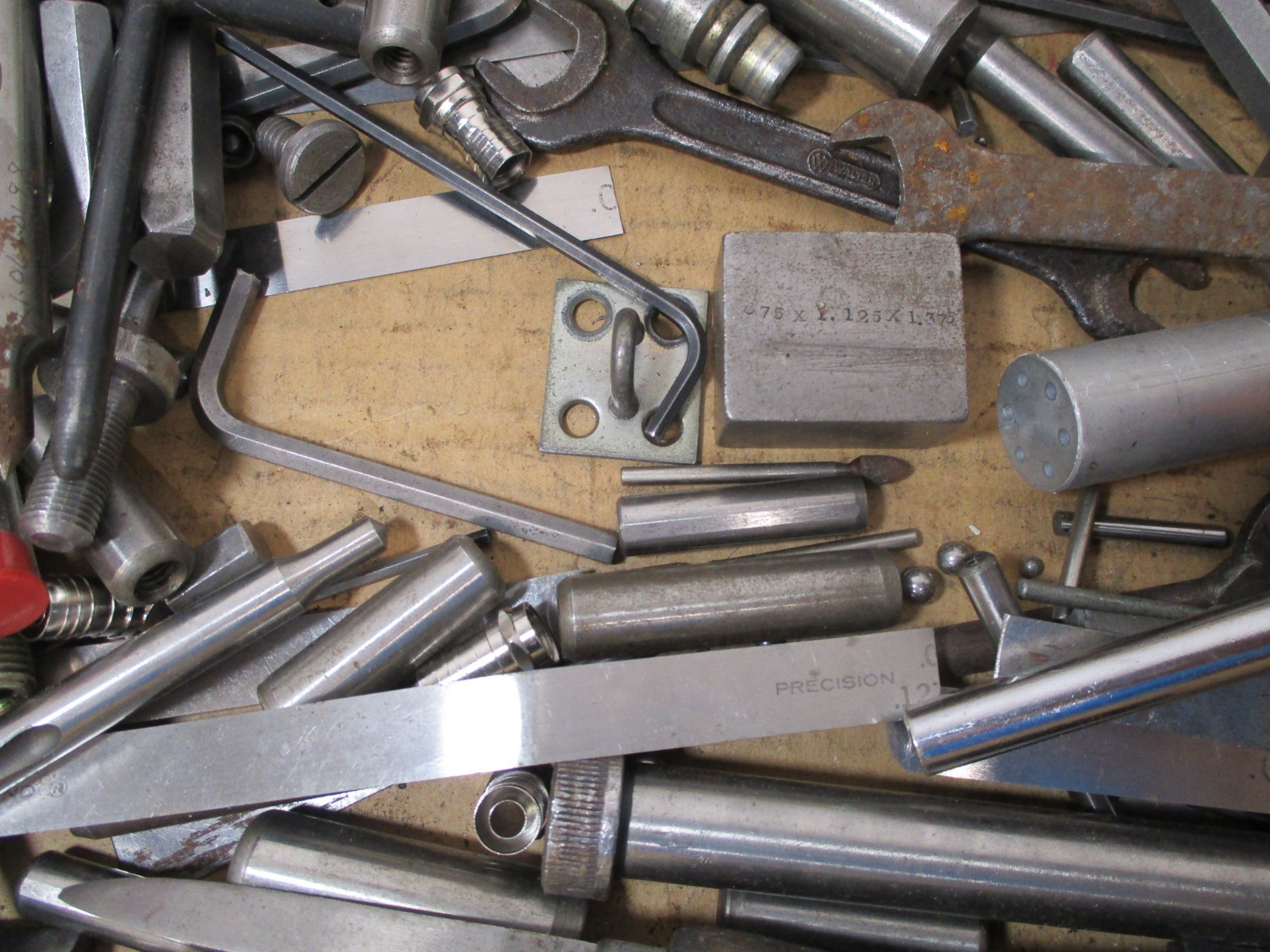 25 # Lbs Machinist Parts Pieces Bits Hand Tools Hardware Doo Dads & Brass Scrap