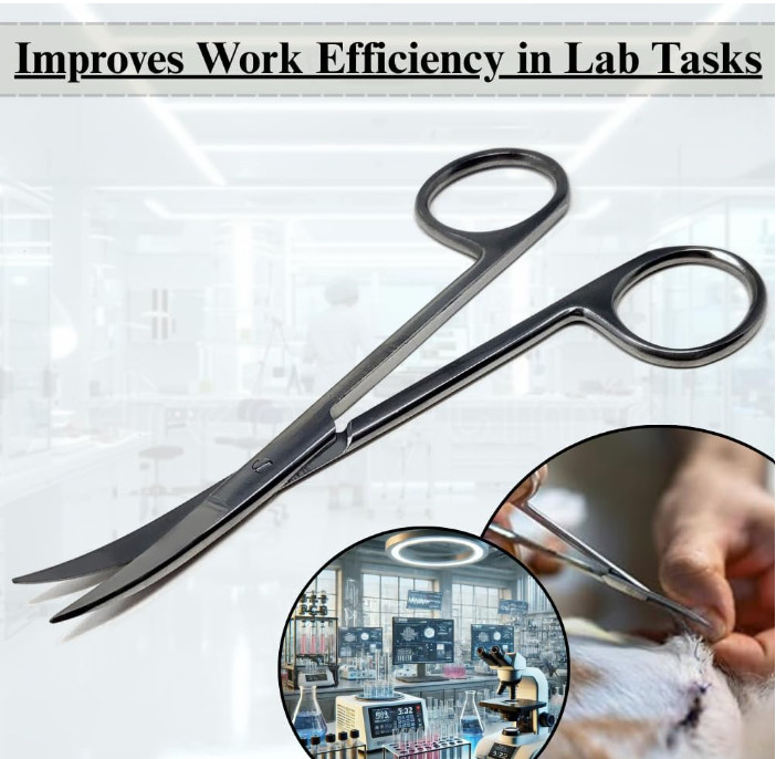Premium GERMAN TC Iris Scissors 4.5″ Curved Surgical Dental Instruments