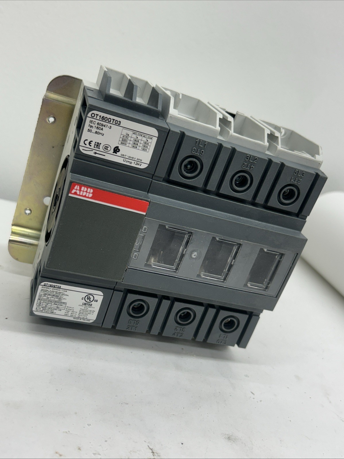 ABB OT160GT03 Switch Disconnector. Ot160g Allen Bradley Safety Disconnect