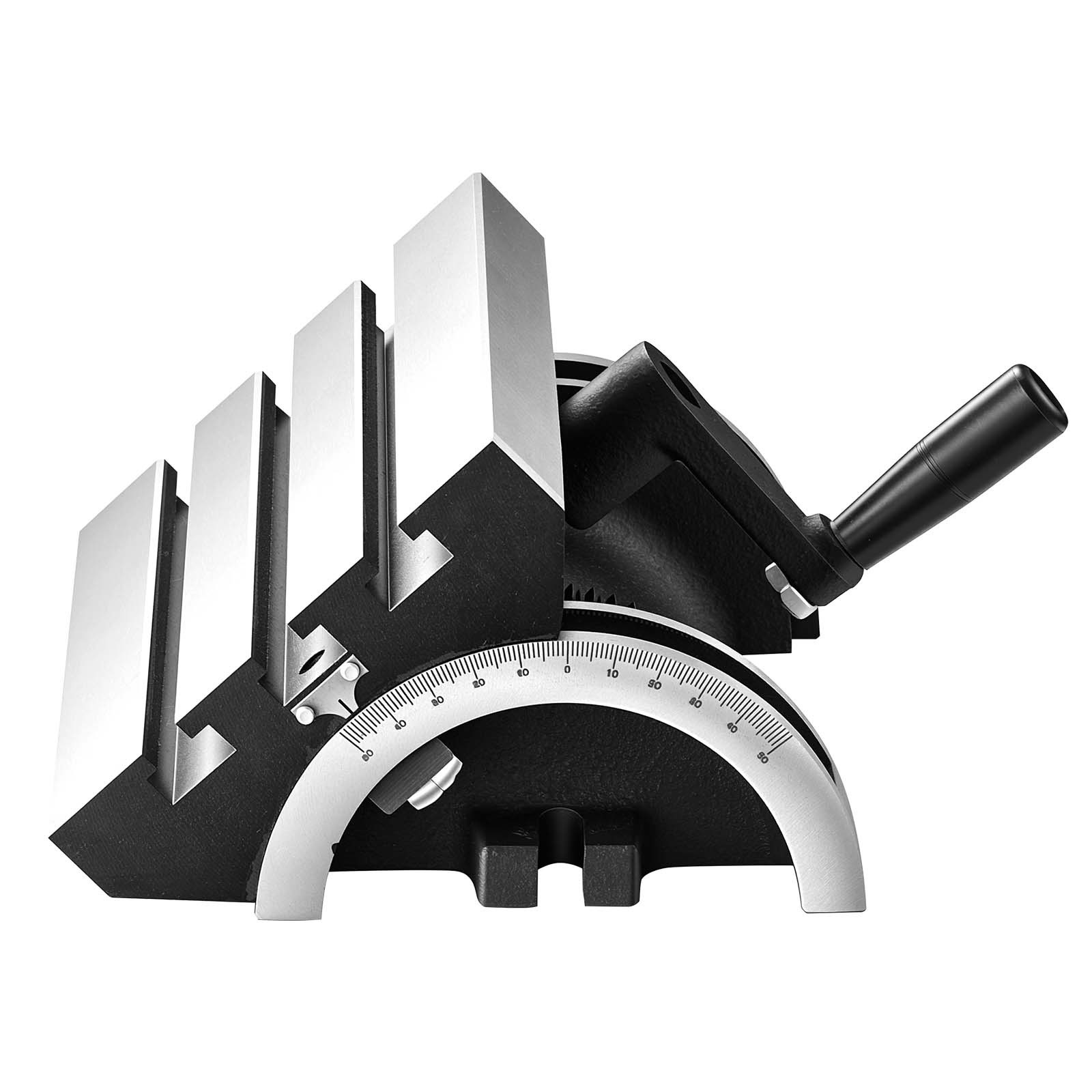 Uimoso Rotary Table 7×5 in Tilting Milling Table Cast Iron Adjustable 0-45°