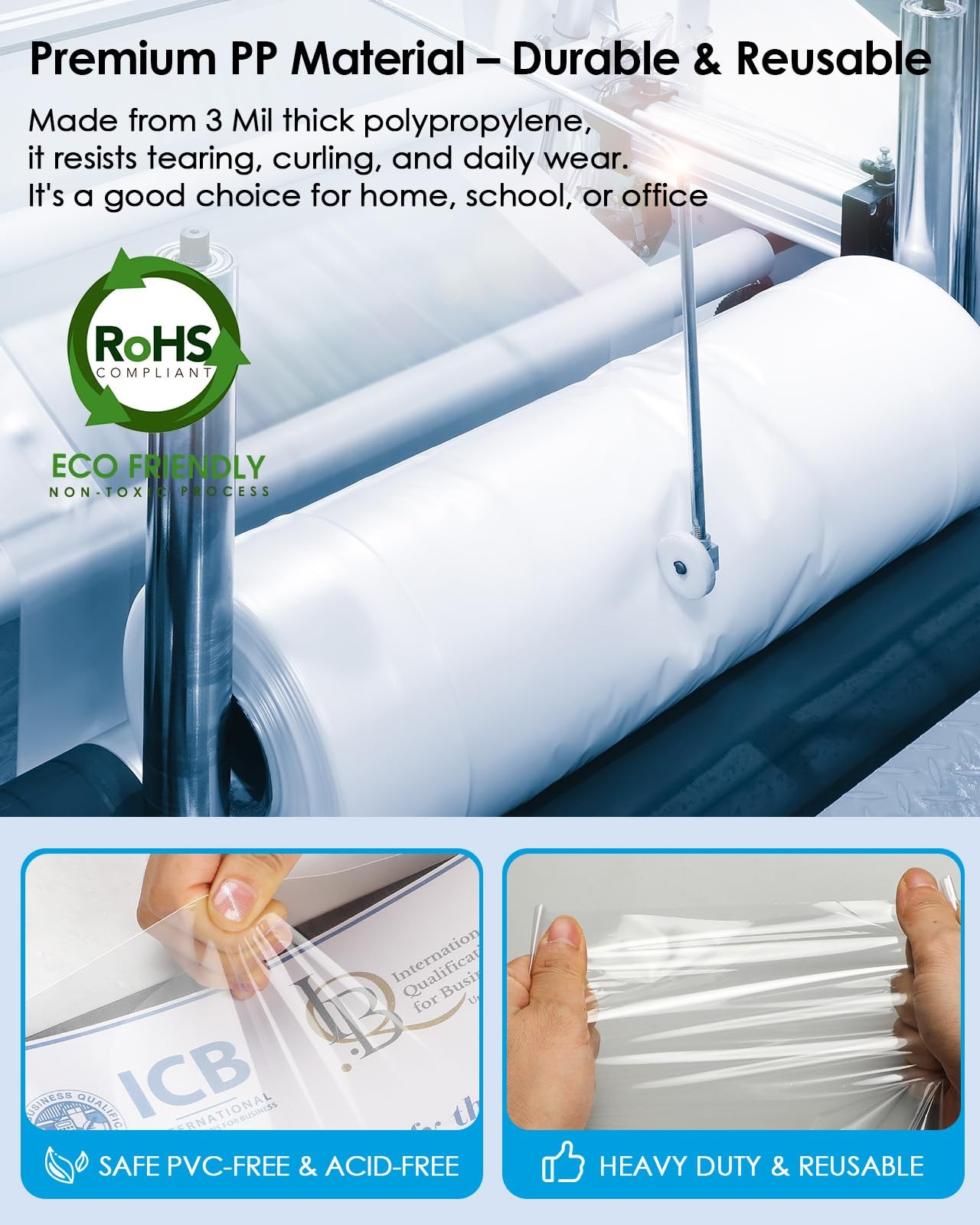 KTRIO Sheet Protectors 8.5 x 11 Inch, Clear Top Loading Page Protectors for 3…