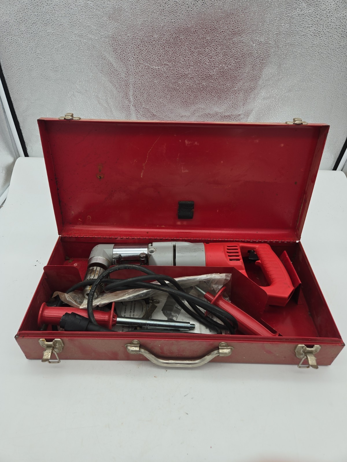 Milwaukee 1/2″ Two Speed Drill 48-06-2871 With Right Angle Drive 1107-1 (1CN)