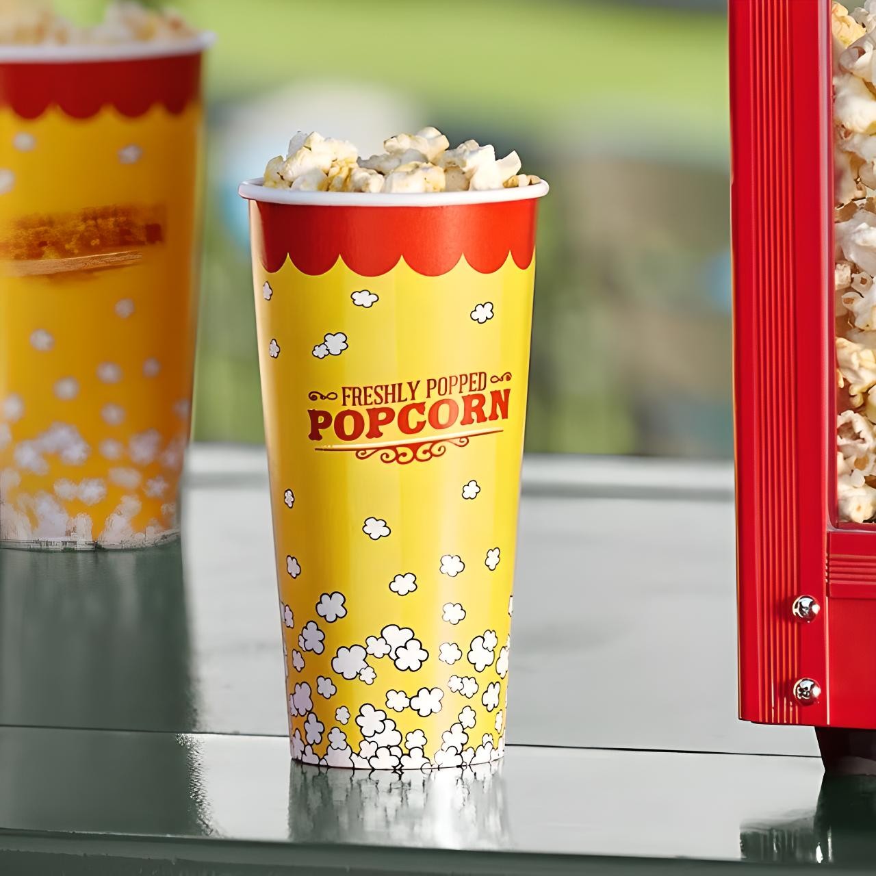 OCS Parts 5-Pack 24 OZ Disposable Movie Theater Popcorn Buckets | 7″ x 3.75″