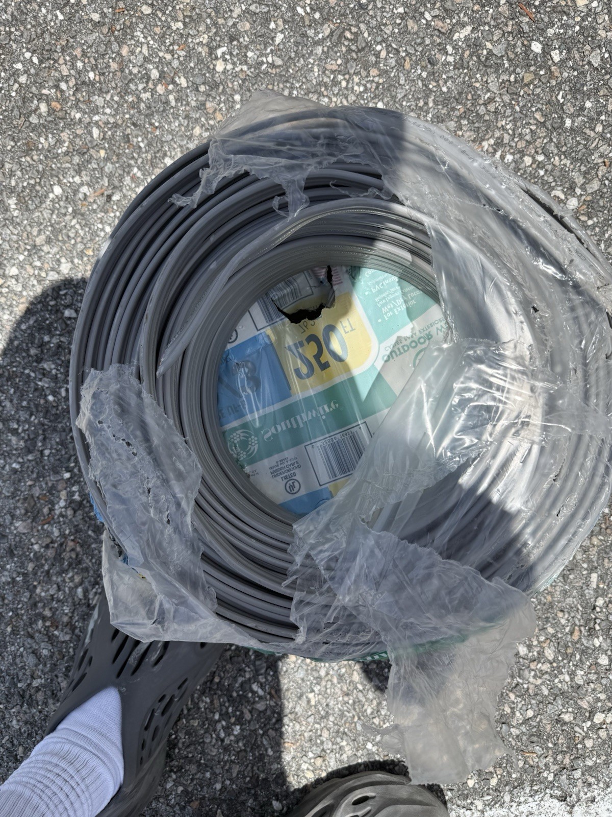 Southwire 13058355 250 Ft 12/3 Gray Solid CU UF-B W/G Wire Read Desc