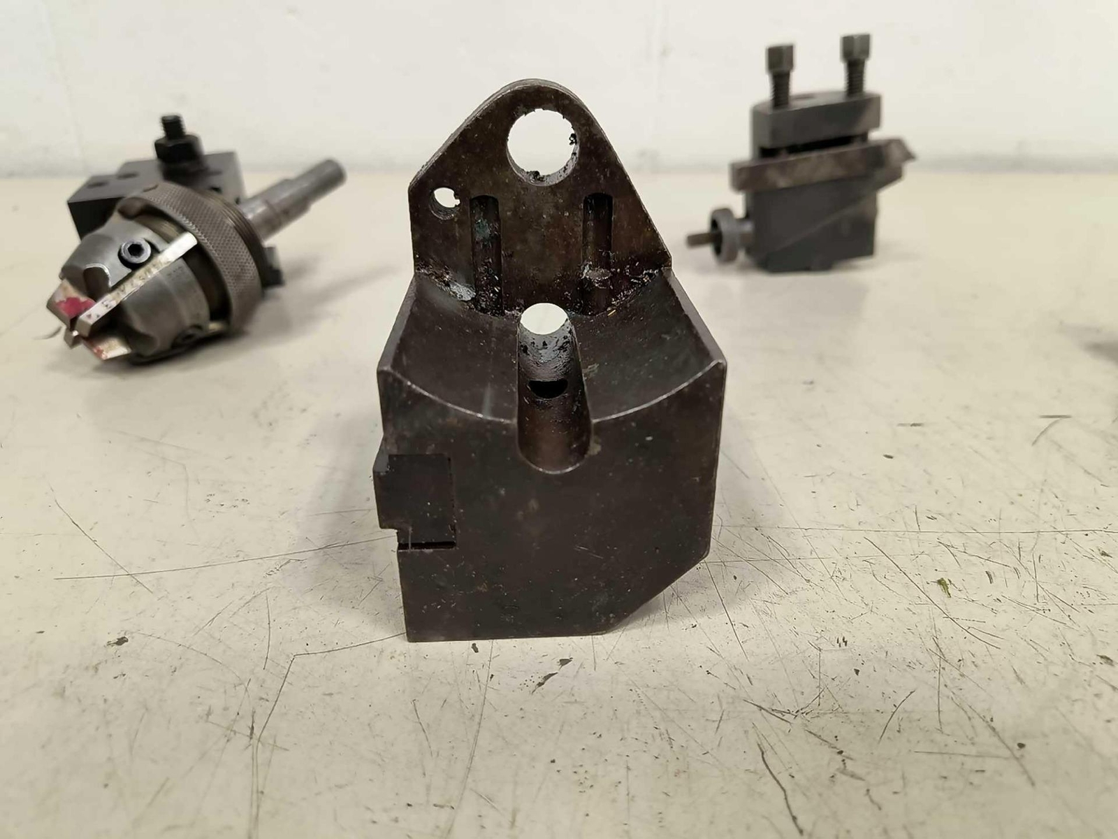 Pile of B&S & Somma Screw Machine Tool Holders Tool Post Circular Holders