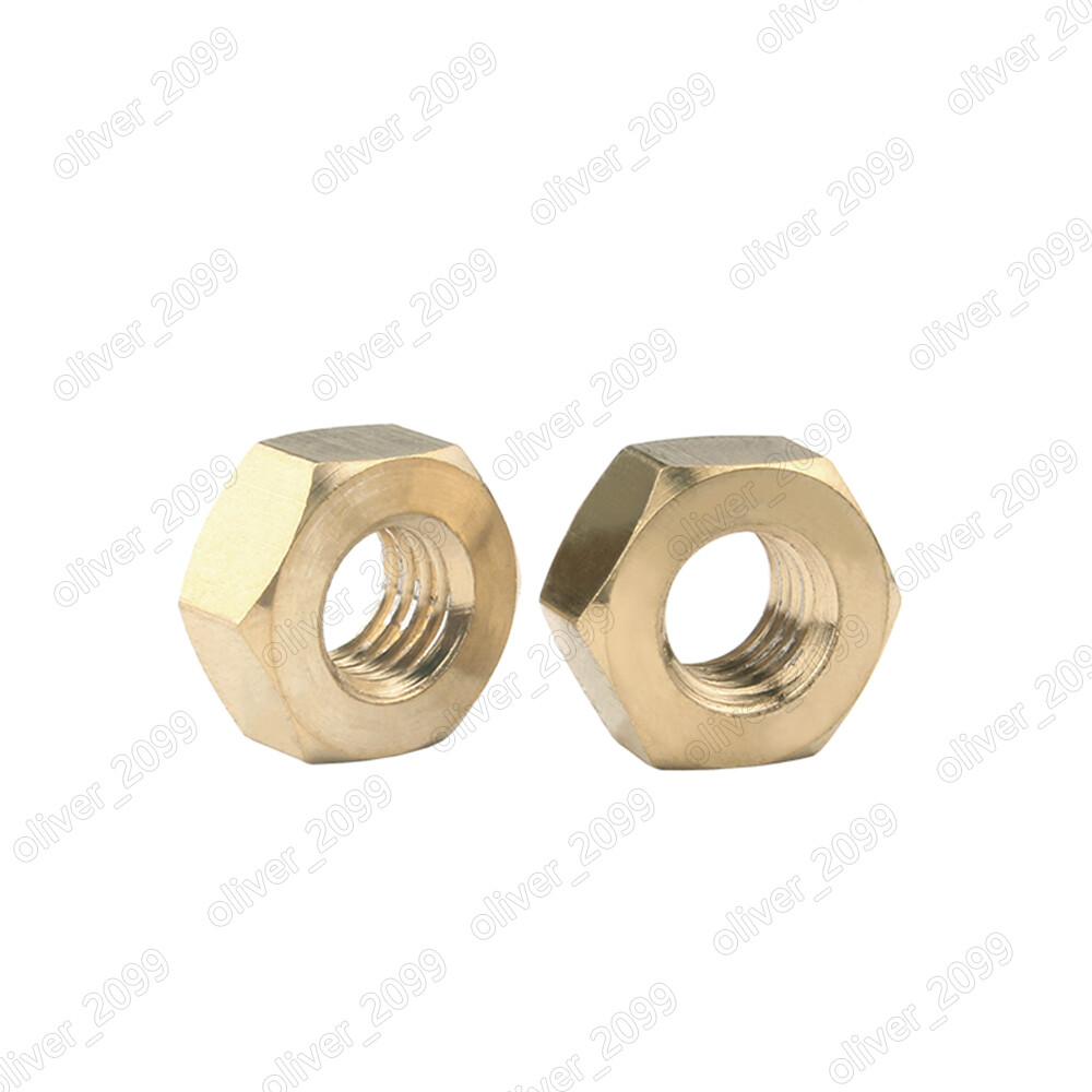 Brass DIN934 Hexagon Nuts Hex Nut M1.6 M2 M3 M4 M5 M6 M8 M10 M12 M14 M16 M18 M20