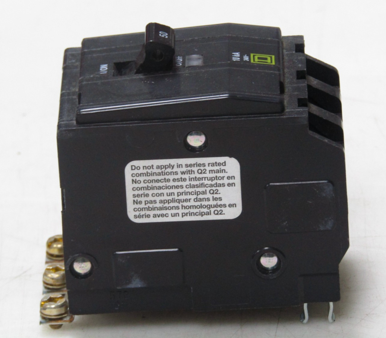 🙌 NEW SQUARE D 50 AMP CIRCUIT BREAKER 240 VAC 3 POLE QOB350