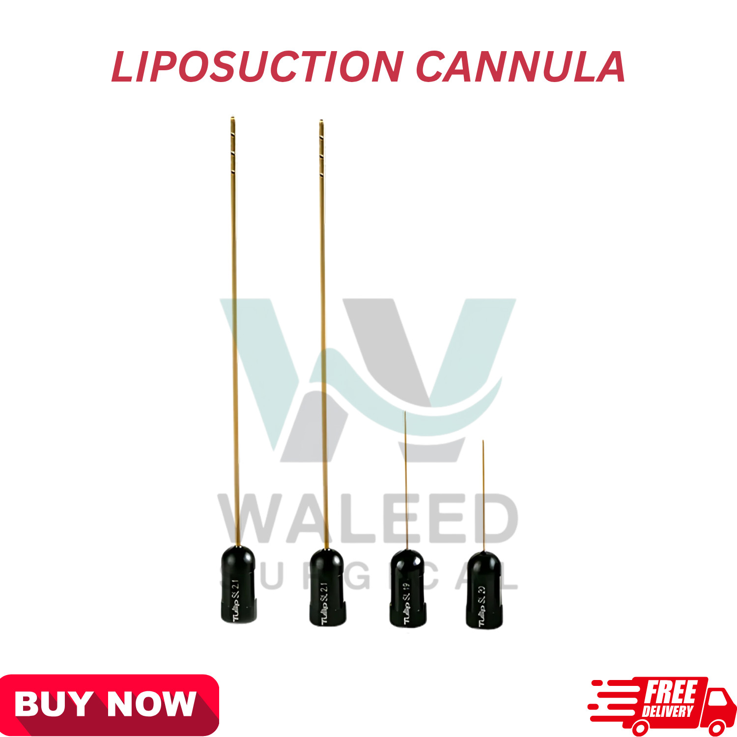Tulip Surgical 60cc Liposuction Cannula Set with Johnnie Locks