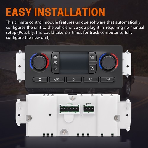 SINTLY AC Heater Climate Control Module For Chevrolet Silverado GMC 599-211XD