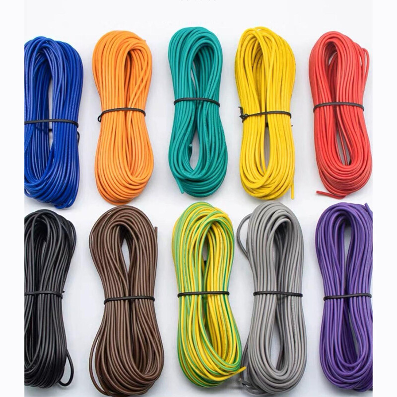 Multicoloured UL1007 Stranded Tinned Copper PVC Cable Flexible Wire 16AWG-30AWG