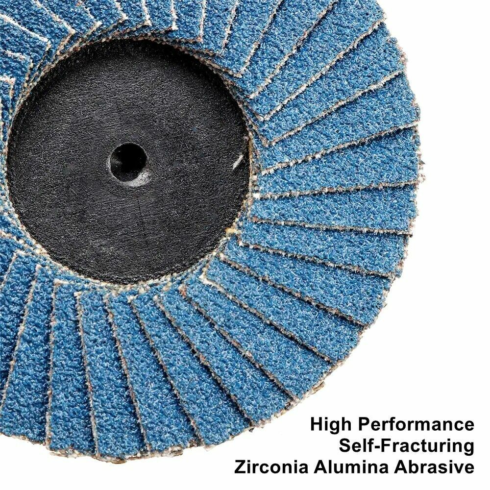 20x 2in 40 Grit Roll Lock Zirconia Flap Sanding Grinding Disc Wheels Die Grinder