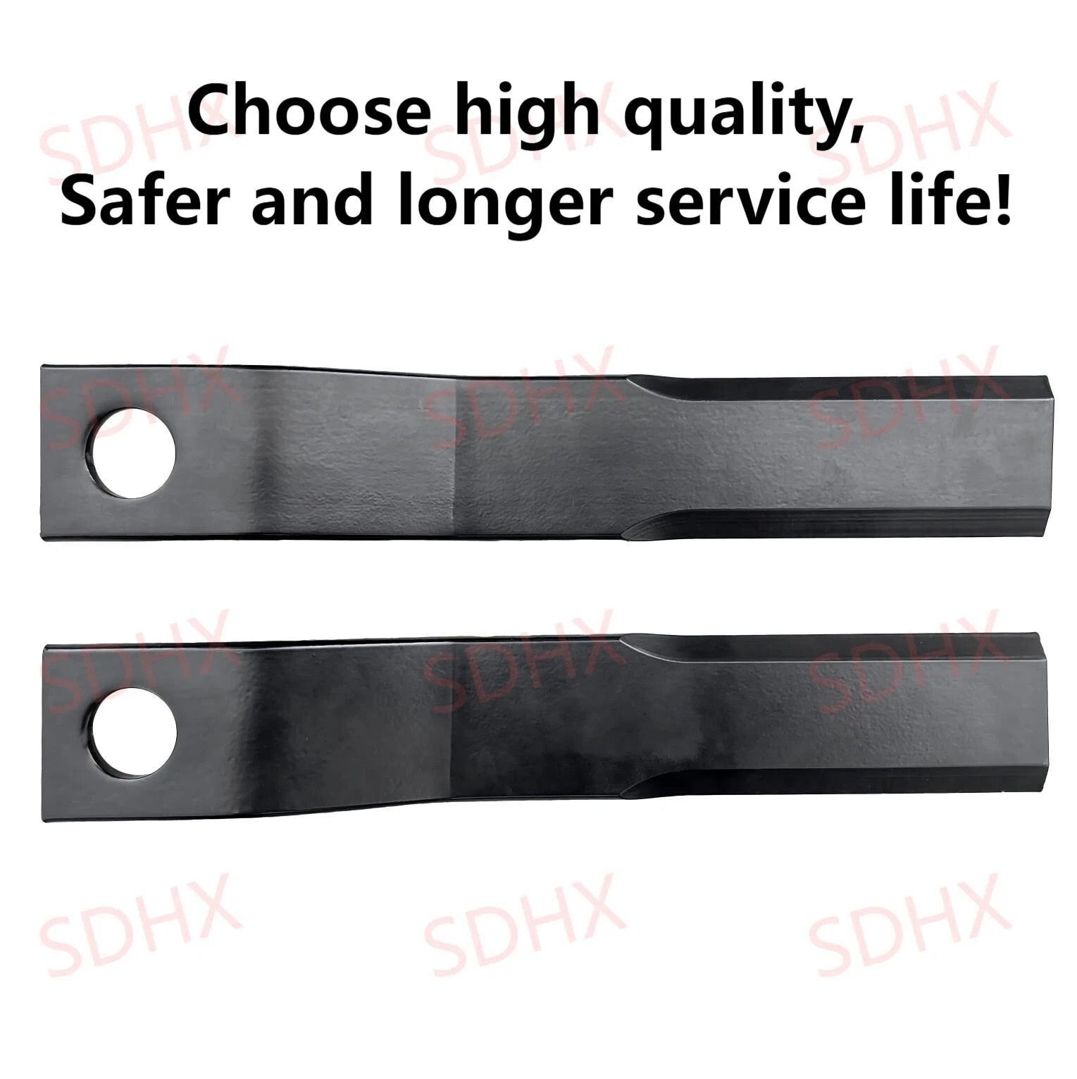 2pcs Agrotk Skid Steer Brush Cutter Cutting Blades, For Use with AGT-RC72/EXRC54