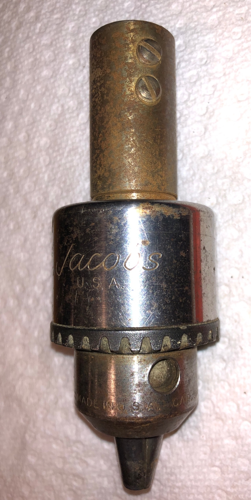 VTG Jacobs Drill Chuck Multi-Craft 5/64″ to 1/2″ or 2-13mm 3/8-24 Thread Adapter