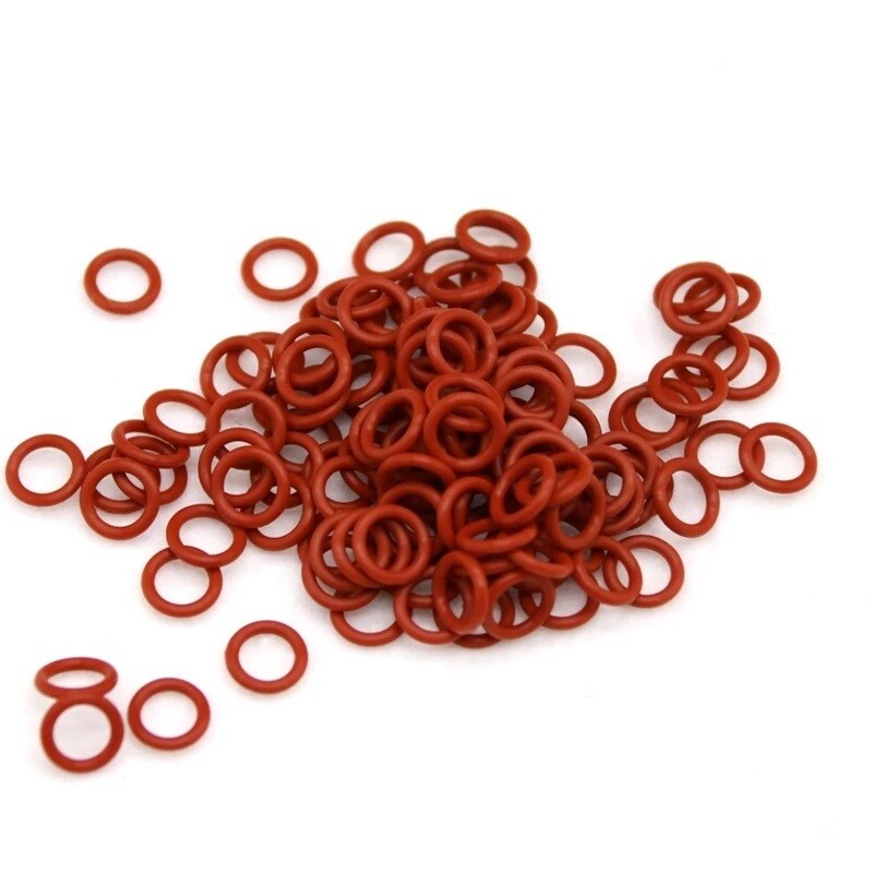 Red Food Grade Silicone O-Ring 8mm-70mm OD 2.4mm Width Seal Rings Sealing Gasket