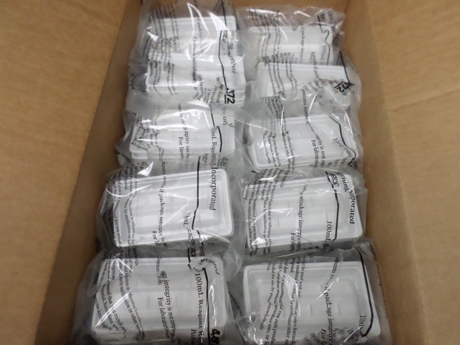 CORNING COSTAR 100mL Sterile Disposable White PS Reagent Reservoirs 4872(200/cs)
