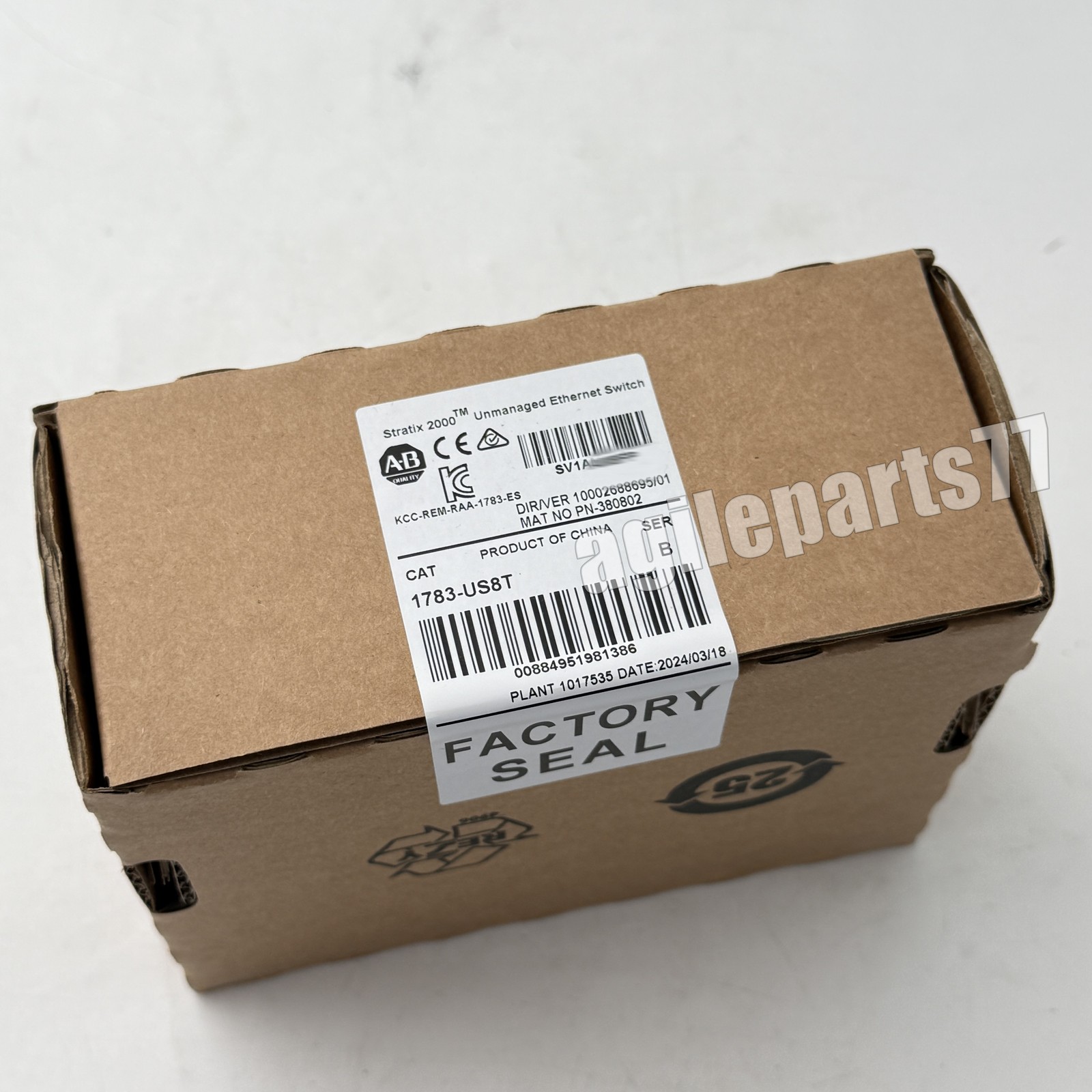 AB 1783-US8T SER A Statix 2000 Unmanaged Ethernet New Factory Sealed 1783US8T