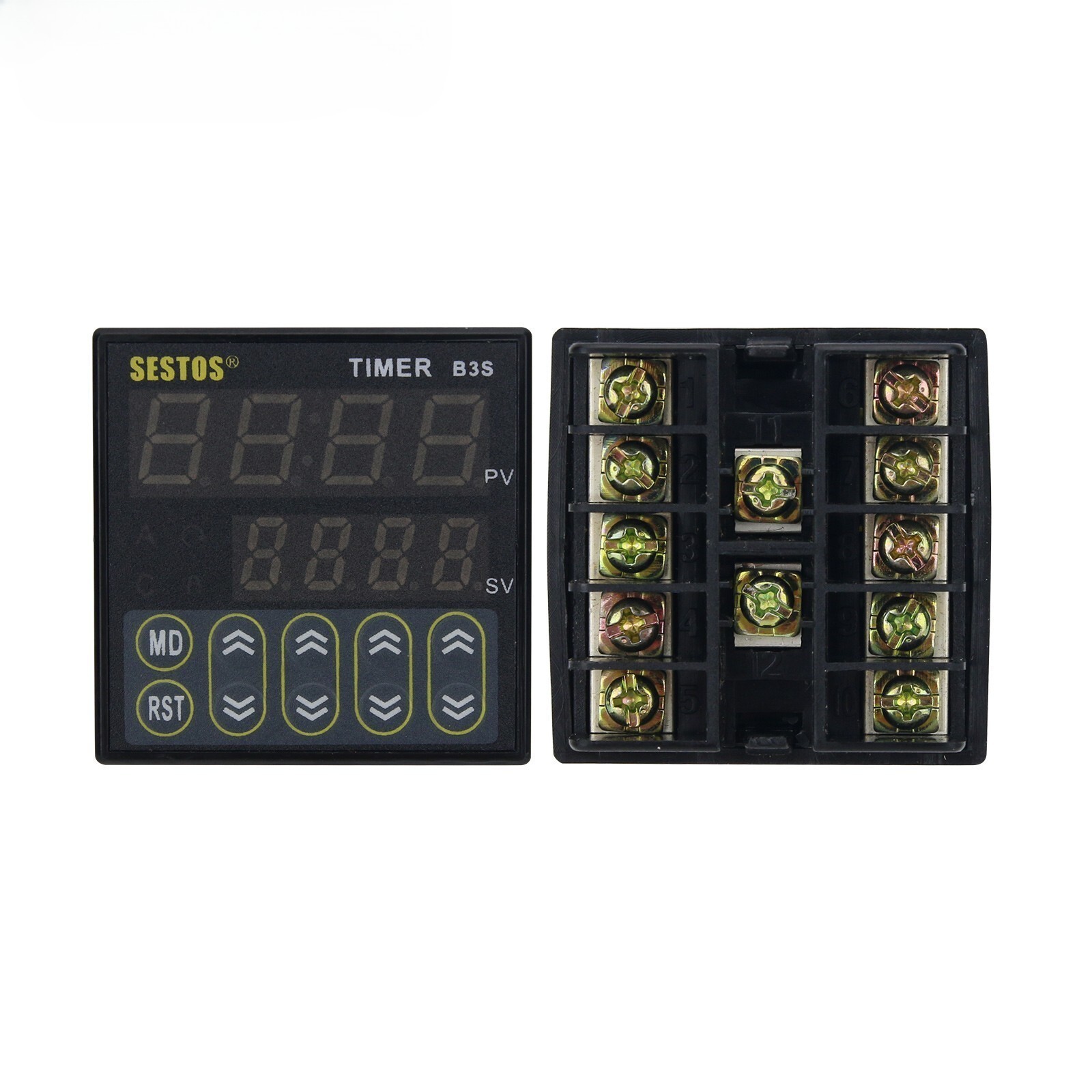 1PC Ce Ac100-240V B3S-2R-220 Sestos Digital Quartic Timer Relay Switch Relay