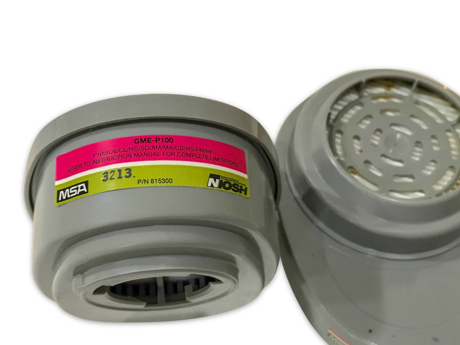 Msa Safety Works Respirator Replacement Cartridges 00817667 P100 Mask Filter
