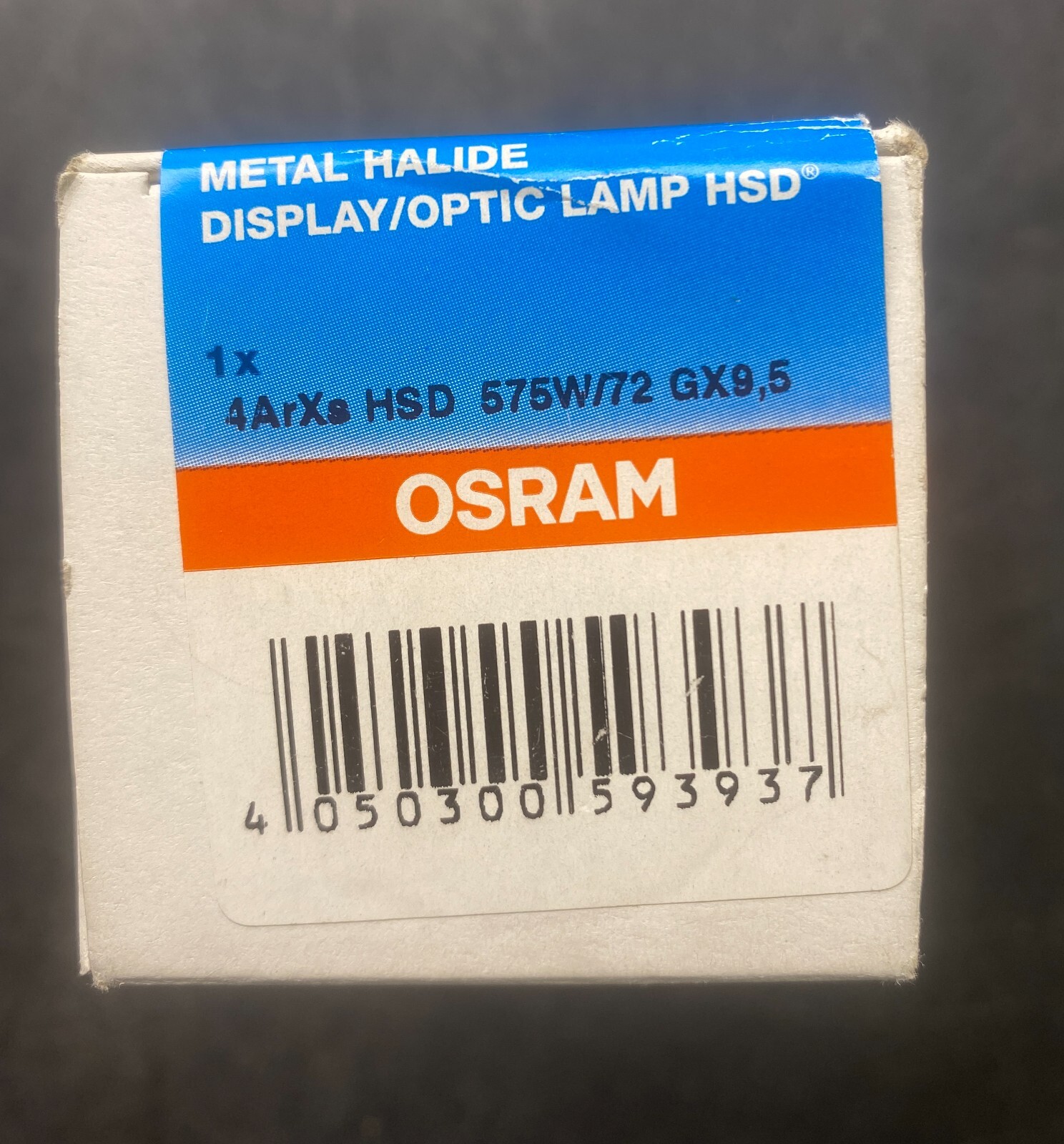 NEW OSRAM 4ArXs HSD 575W/72 GX9,5 Metal Halide Display/Optic Lamp HSD