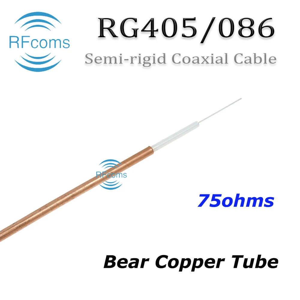 RG405 MF405 Semi rigid 15 25 35 50 75 Ohm 086-25 086-50 086-15 086-75 Coax Cable