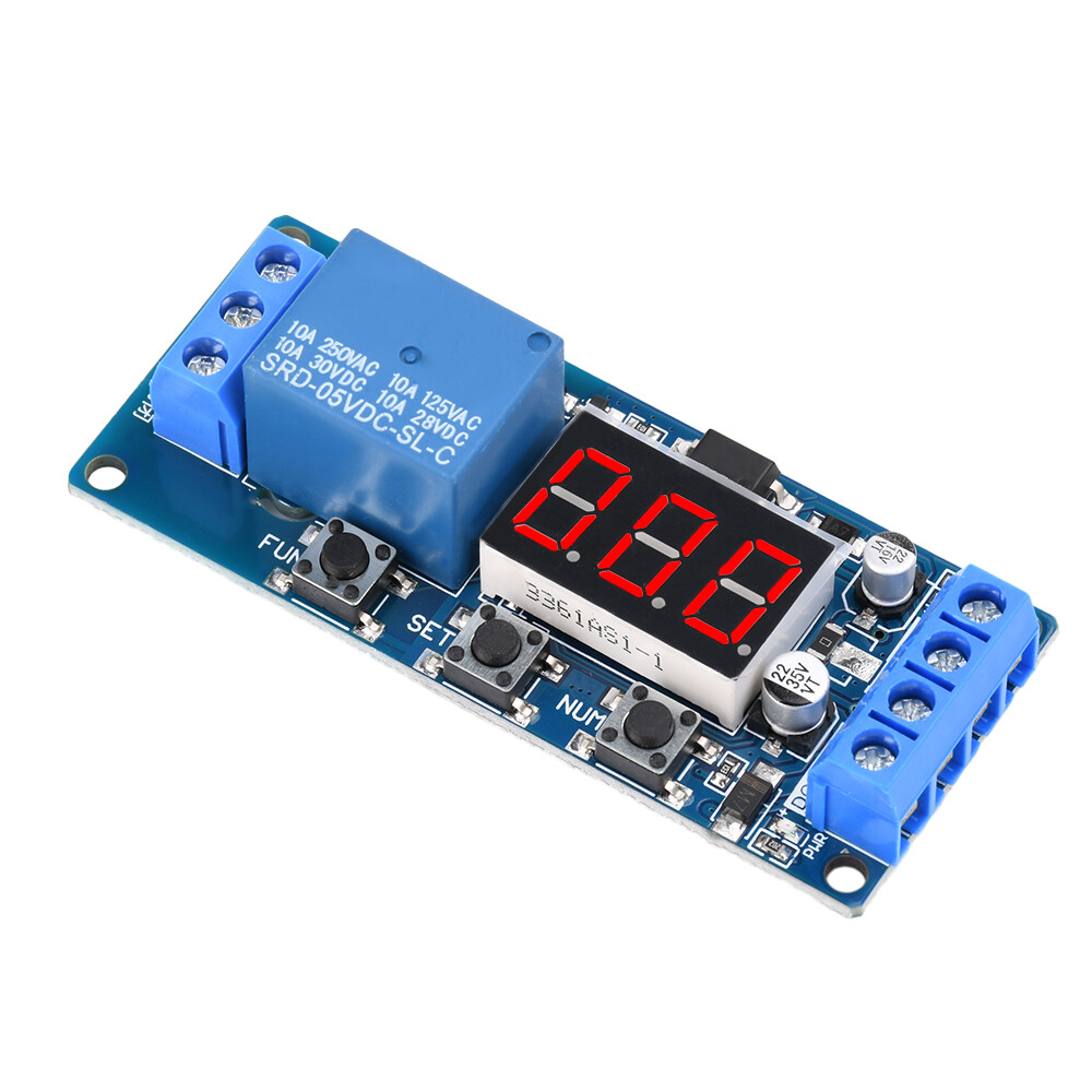 DC 3V 5V 12V 24V Digital LED Timer Delay Relay Start Switch Time Relay Module