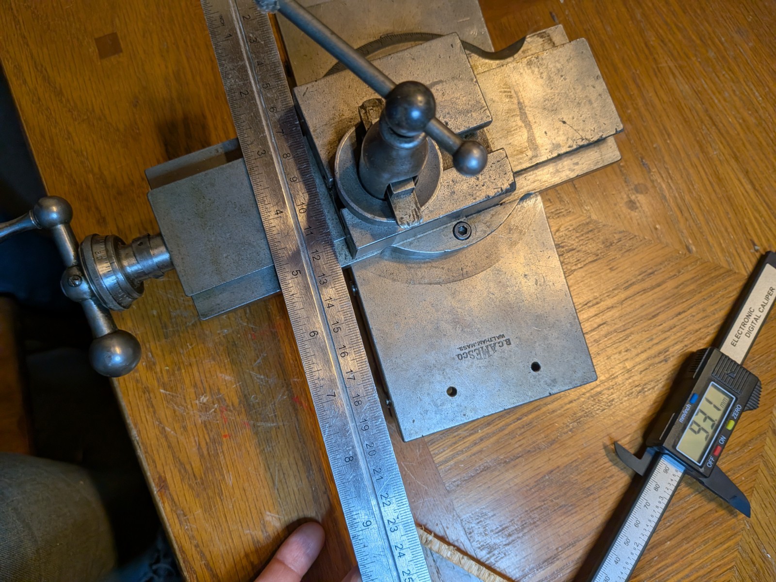Metal Lathe Cross Slide BC Ames Compound Tool Holder