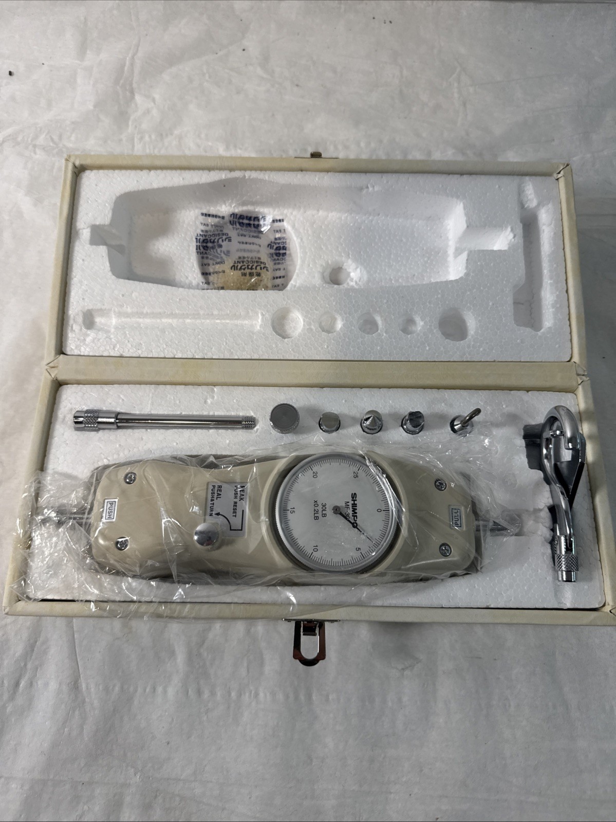 SHIMPO MF30 Mechanical Force Gauge 30LB X0.2LB