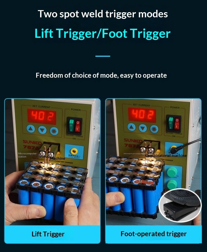 Small Precision Nickel Sheet Battery Spot Welder for Household Battery Welding