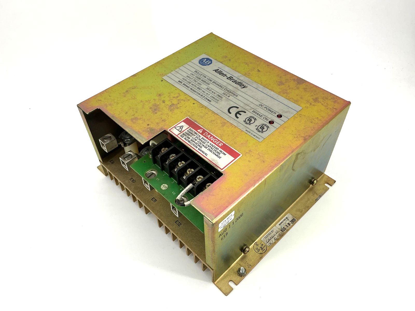 Allen Bradley 1336-WB035 Ser A Breaking Chopper 750VDC 35.0ADC (RMS) 9.0 OHMS