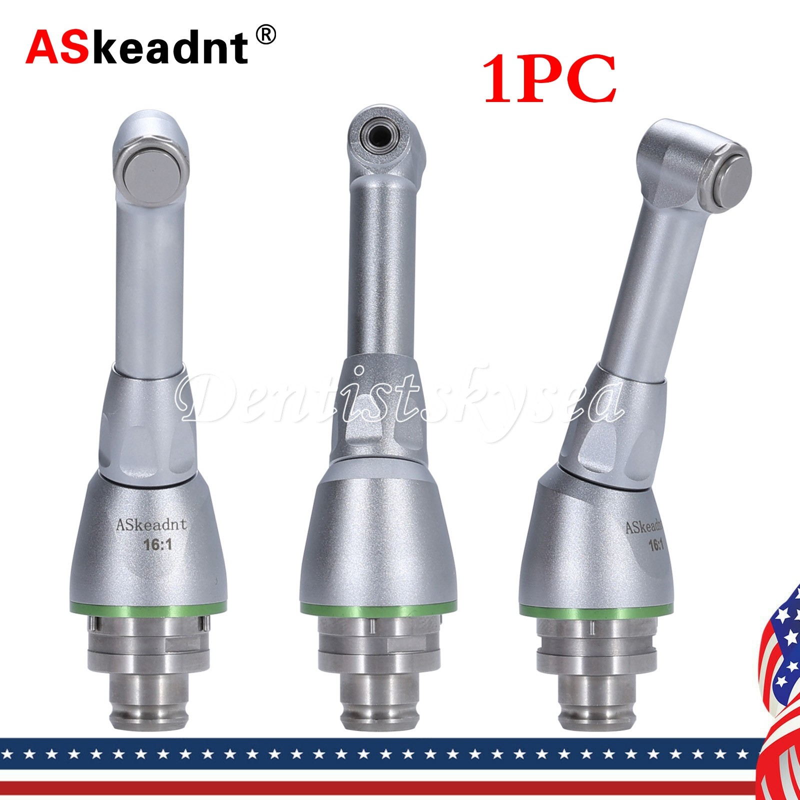 1-10 Dental Cordless LED Endo Motor 16:1 Contra Angle/Contra Angle Head
